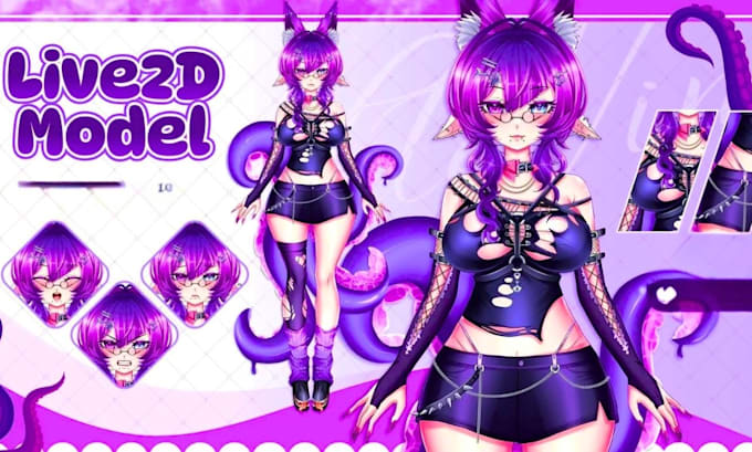 design and rig live2d vtuber model 3d vtuber vtuber rigging