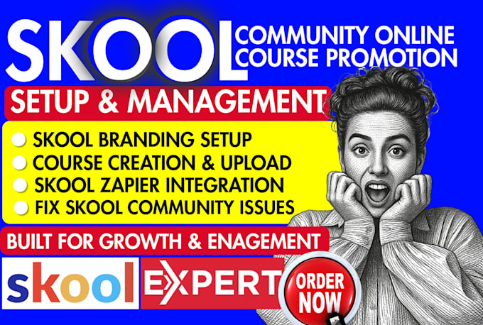 skool community setup skool community manager online course promotion for growth