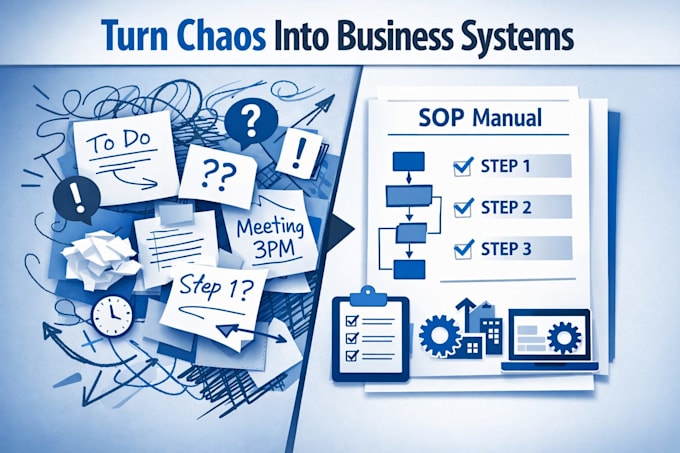 create sop, workflow documentation and process documents for your business