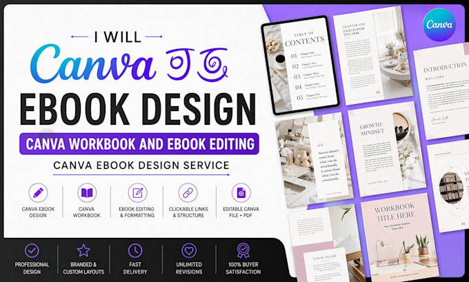canva ebook design canva workbook and ebook editing canva ebook design service
