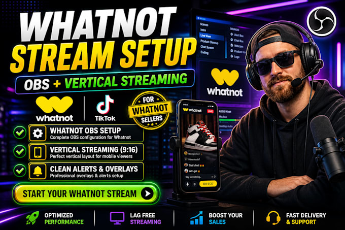 whatnot streaming with obs for smooth live selling sessions