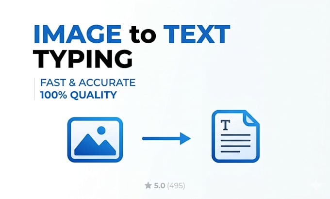 type from image to text accurately and fast