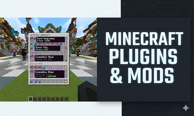 develop custom minecraft plugins and forge fabric mods