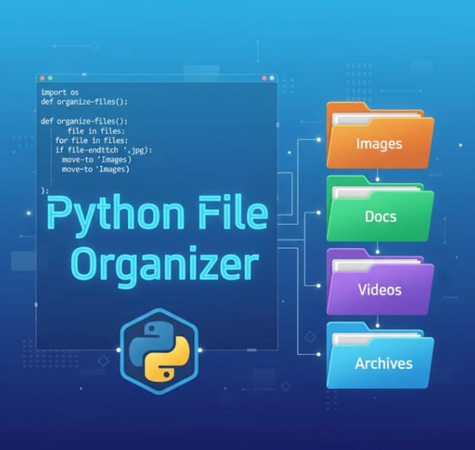 create a python script to organise your files