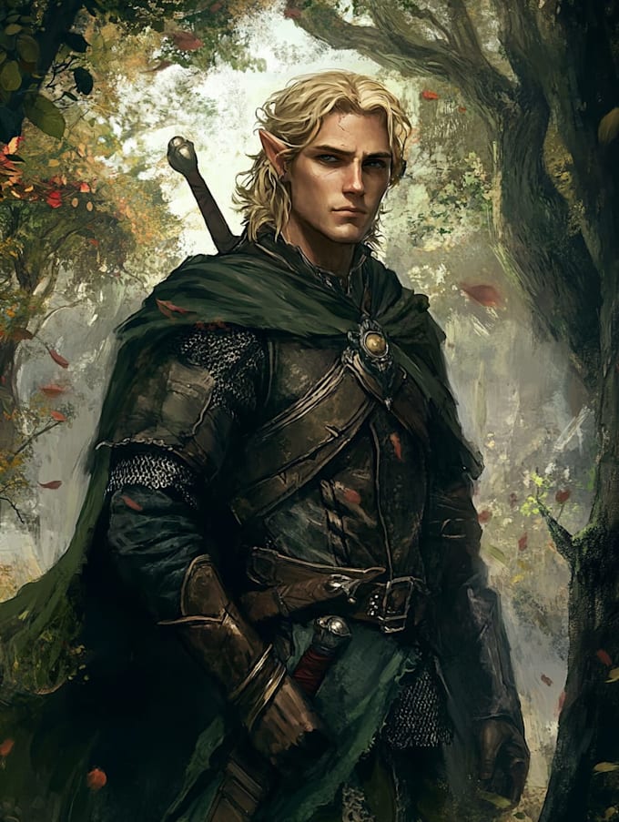 fantasy dnd character illustration