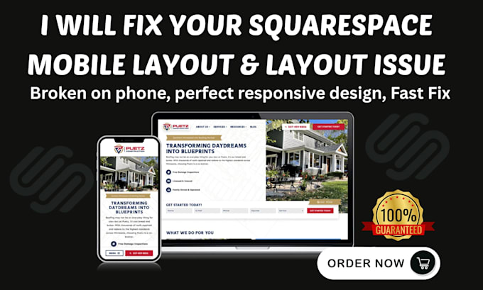 squarespace mobile layout issues, responsive problems, and fluid engine bugs