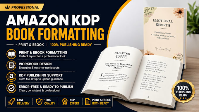 do amazon kdp book formatting, kindle ebook formatting and paperback formatting