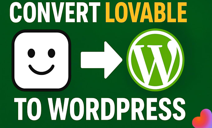 convert lovable website to wordpress elementor, lovable ai, lovable to wordpress