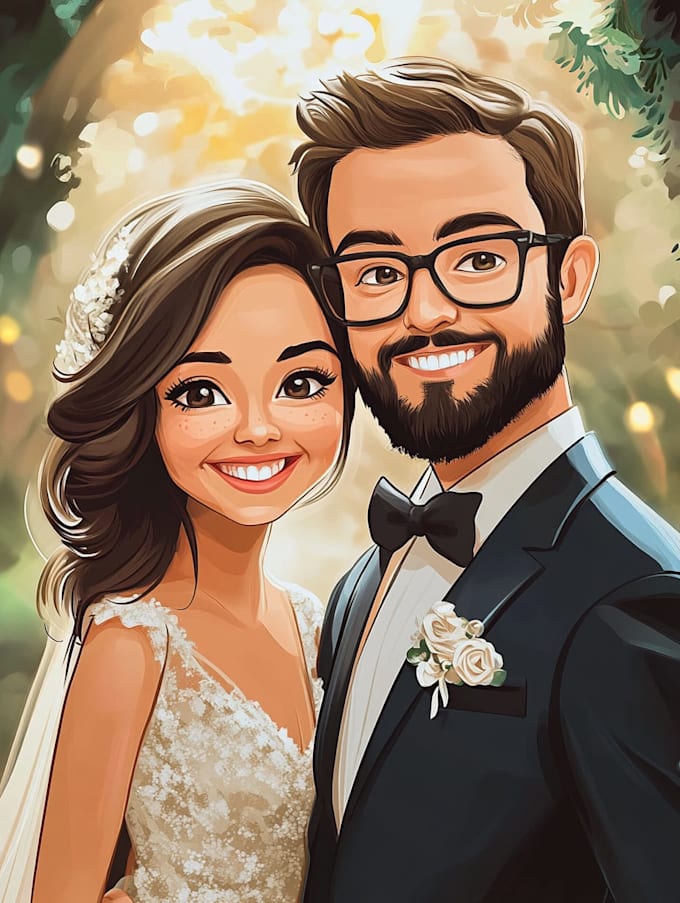 draw your couple caricature