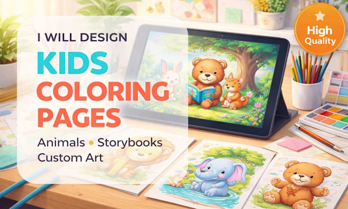 design unique kids coloring sheets
