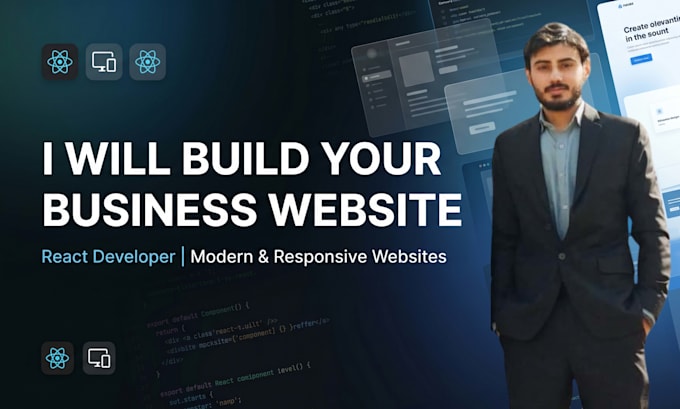 build a professional business website using react