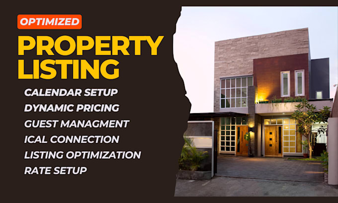 optimize airbnb, booking, vrbo listing, sync calendar, rate setup, guest manager