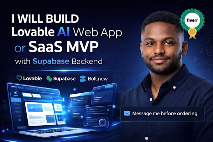 build lovable ai web app, stripe base44 app ,lovable saas mvp,  supabase backend