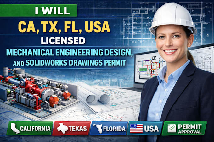 Ca,tx,fl usa licensed mechanical engineering design for approval by ...