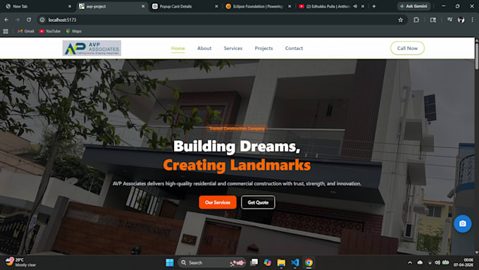 build web app using java and react