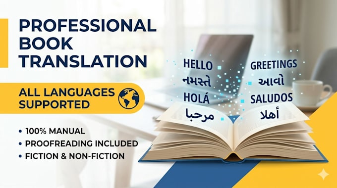 professionally translate your book into any language