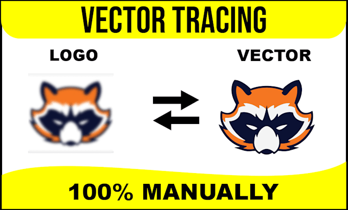 do manual vector tracing, logo redraw in high quality vector