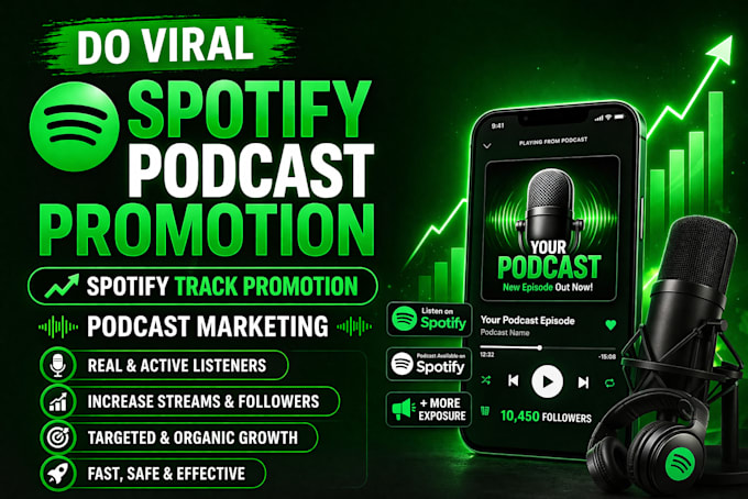 do viral spotify podcast promotion spotify track promotion podcast marketing