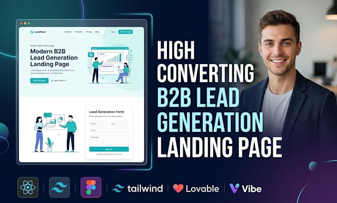 Design a high converting b2b landing page for your leads by Srity171 ...