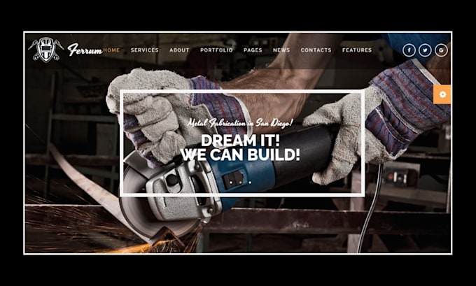 build welder website iron work metal works website handyman website