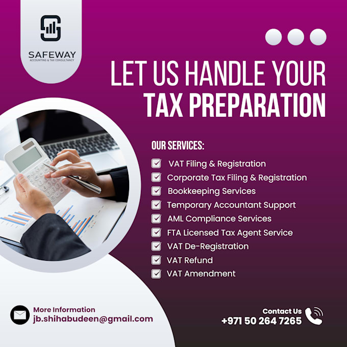 provide expert uae corporate tax and vat filing services
