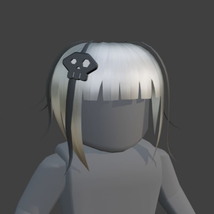 create roblox ugc style hair low poly