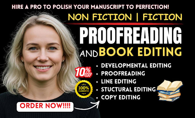 provide expert book editing, manuscript editing and proofread novel