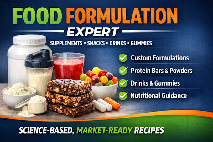 formulate food recipe for product development