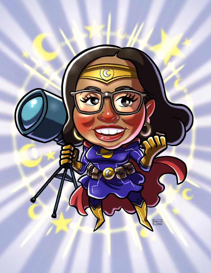 draw custom caricatures for gifts and events