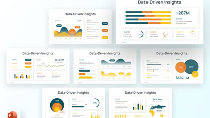 design infographic presentation, data slides, charts graphs slides business