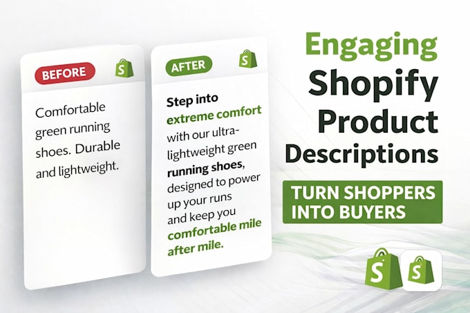 write engaging shopify product descriptions