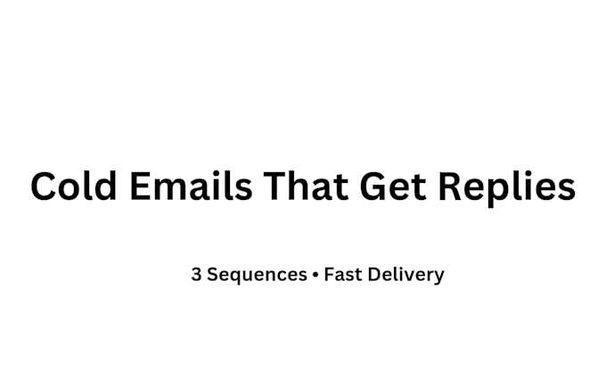 write cold email sequences that get replies for your business