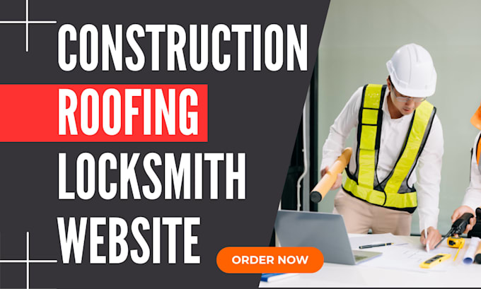 design contractor, roofing, hvac, remodeling, locksmith, construction website