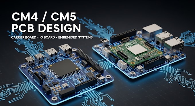 design custom raspberry pi cm4 cm5 carrier board pcb and cm5 io board
