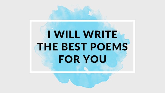 write the best poems