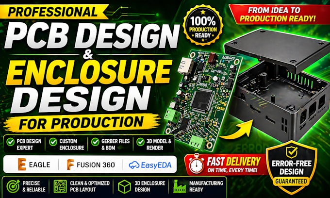 design pcb and enclosure for production