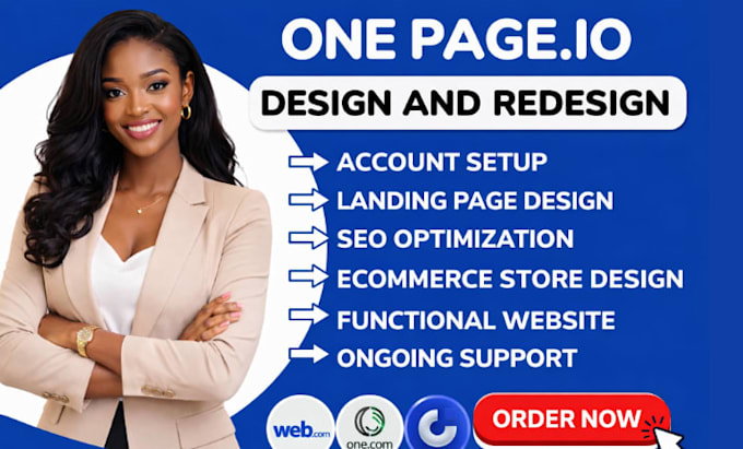 design wix website, landing page wix va web com one com onepage io
