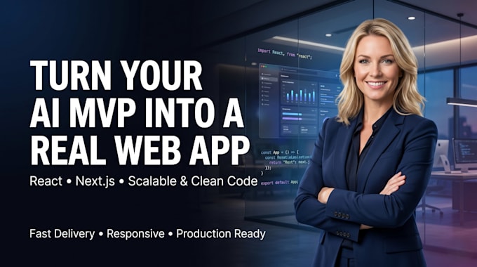 convert your ai generated app or prototype into a real nextjs web app