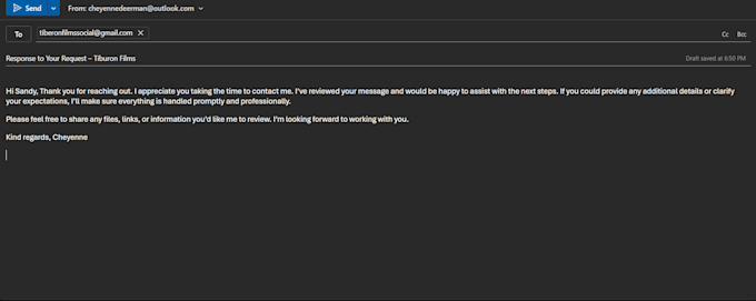 respond to emails professionally