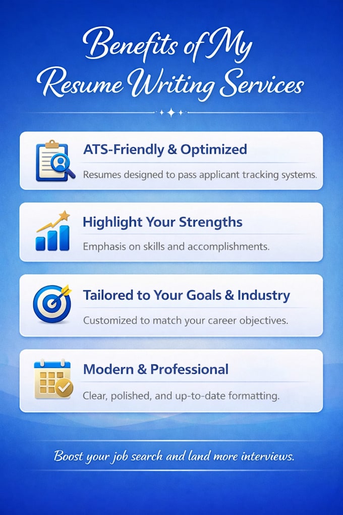services of resume writing