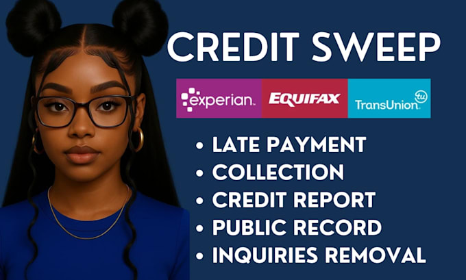 remove all negative items from your report in 48hrs charge off late payment