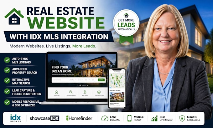 build a high converting real estate website with idx mls integration