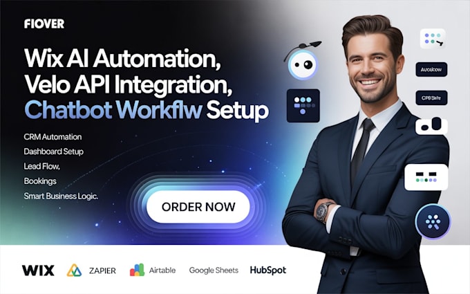 build wix ai automation velo api integration chatbot workflow dashboard setup