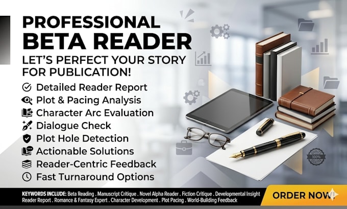 beta read your novel and provide a detailed reader report