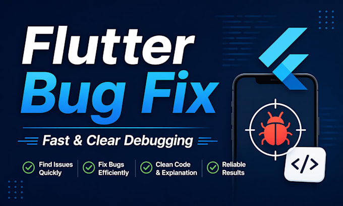 debug your flutter app and fix bugs or explain the issue clearly