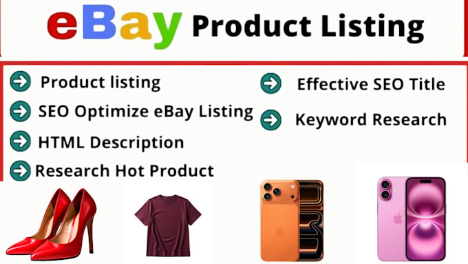 do ebay product upload, ebay listing, ebay product listing, ebay lister