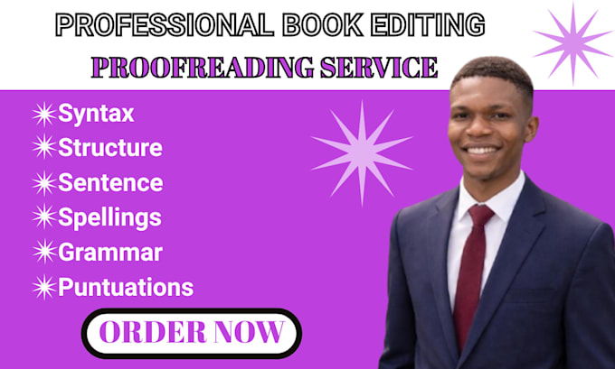professionally edit and proofread your book, ebook,