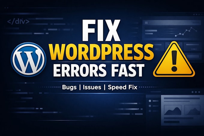 Fix wordpress errors, bugs, and issues within 24 hours by ...