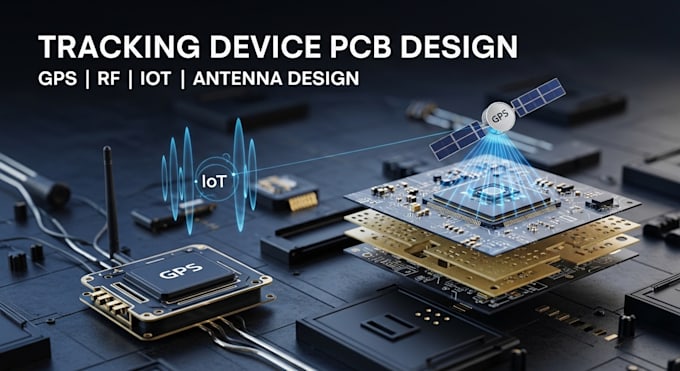 design tracking device pcb with rf, gps, iot and antenna design