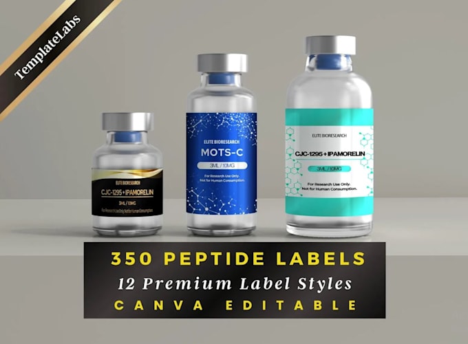 make premium supplement product bottle label design